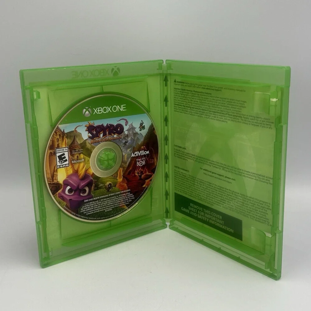 Spyro Ignited Trilogy (Microsoft Xbox One) No Insert Tested Good Cond
